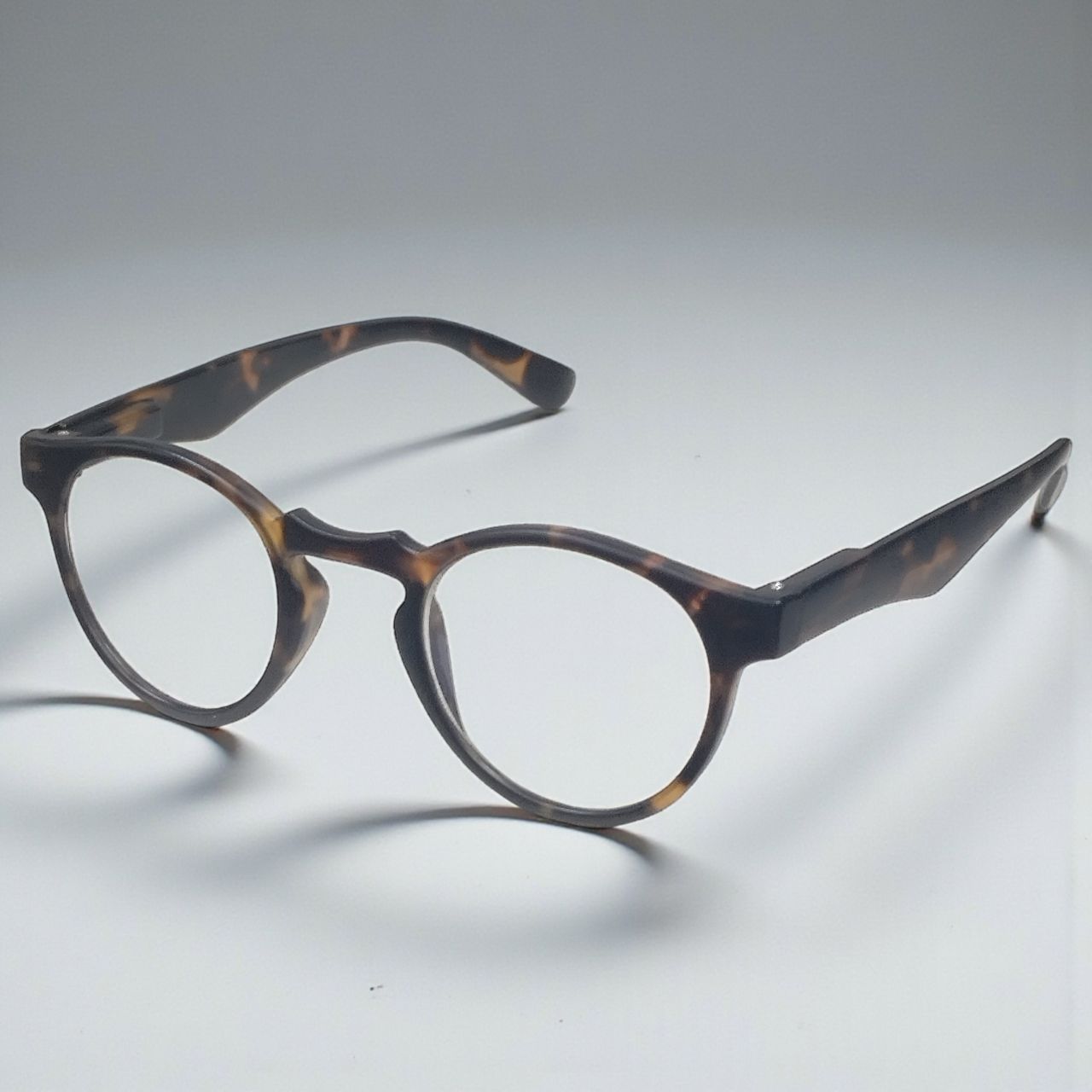 Tortoiseshell Round Progressive Glasses  for Computers Multifocal Reading Glasses for Men Women