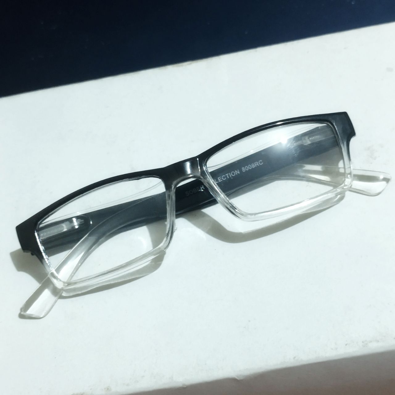 Ptosis Crutch Glasses – Grey Rectangle Frame