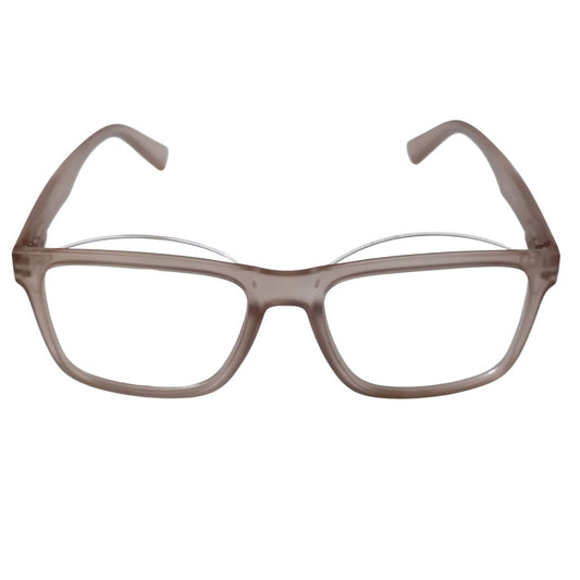 Frost Beige Crutch Glasses for Eyelid Support Ptosis– Square Frame (59-21-144)