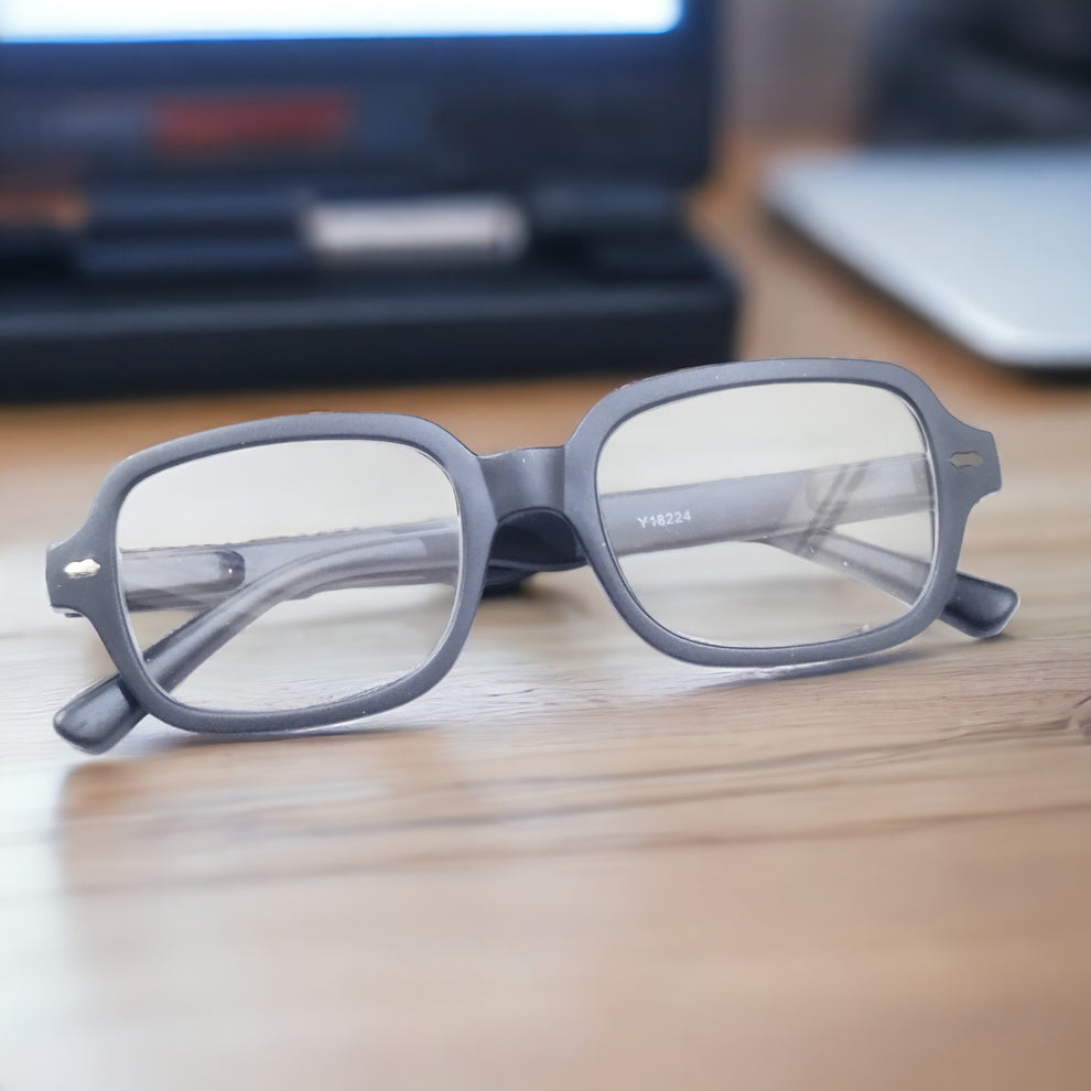 Black Frame Reading Glasses Power +1.00 Plus 1