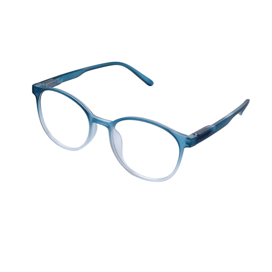 Blue two tone Round Blue Light Glasses
