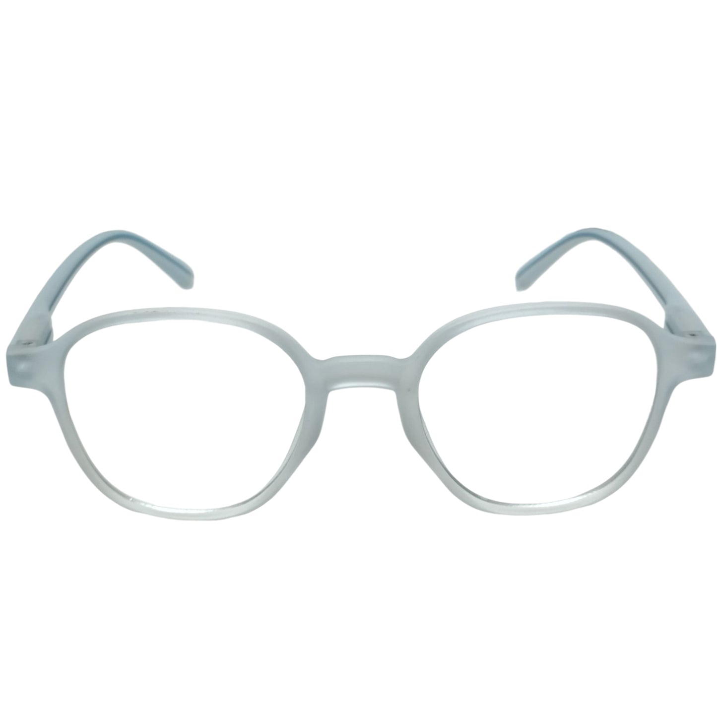 Geometric Round Transparent Anti Blue Light Glasses