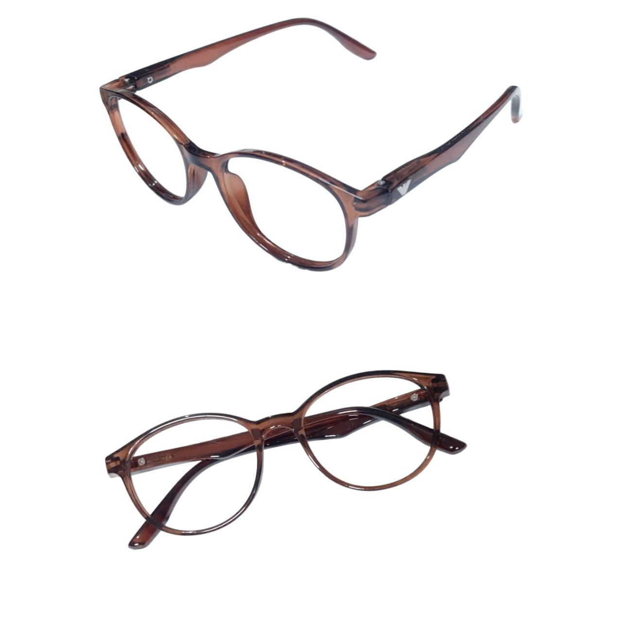 Kids Ptosis Eyewear – Black Round Frame with Nylon Crutch Support | Model 1402