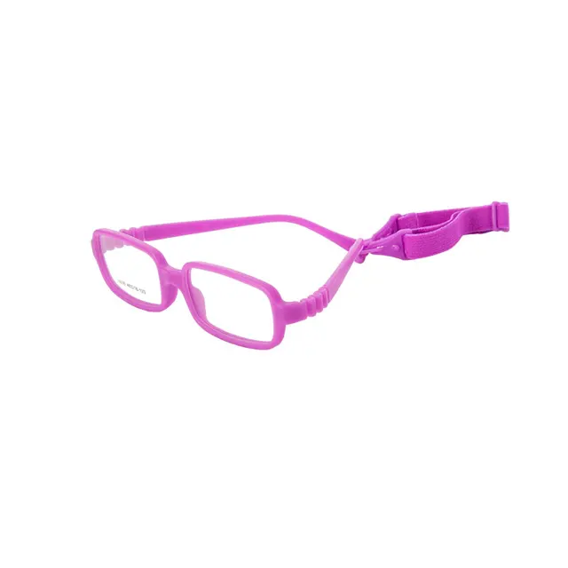 Kids flexible silicone glasses 6036 with strap - lightweight frame product view