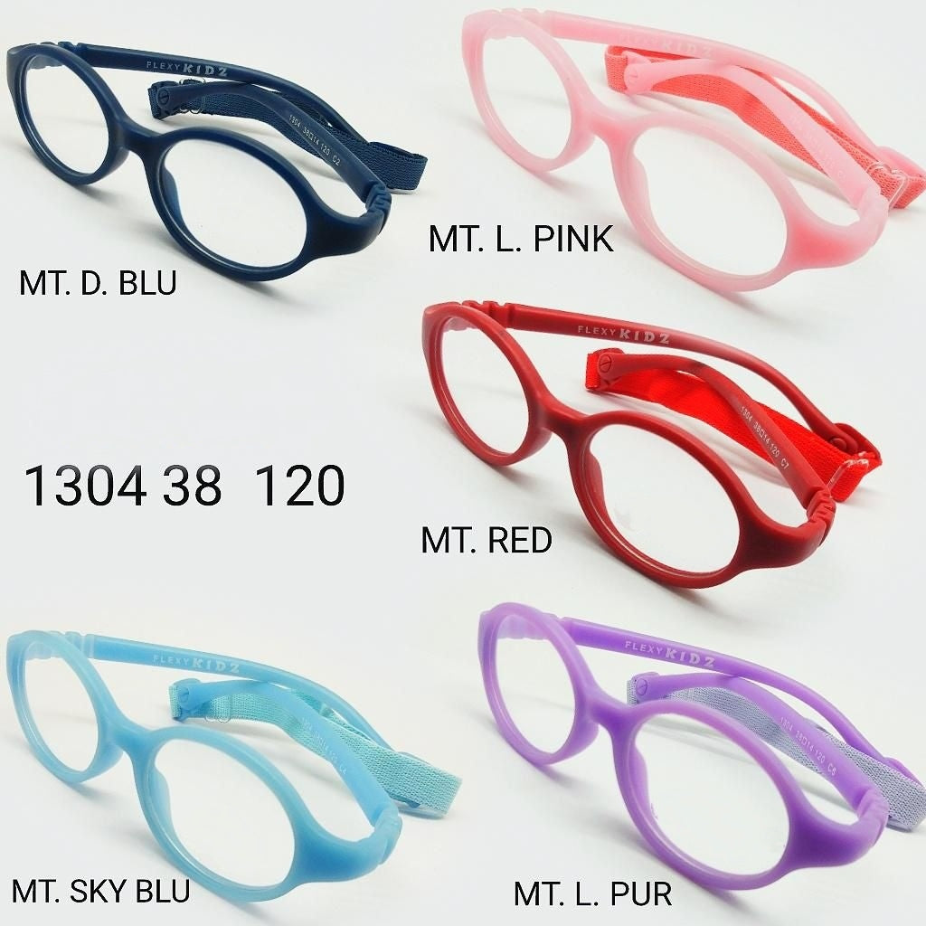 Trendy Kids Flexible Glasses with Blue Block Lenses 1304