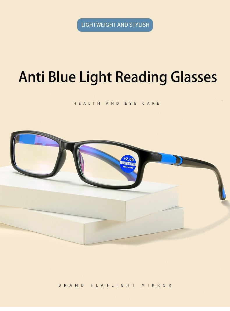 Lightweight Flexi-Fit TR90 Anti-Blue Light Reading Glasses Readers