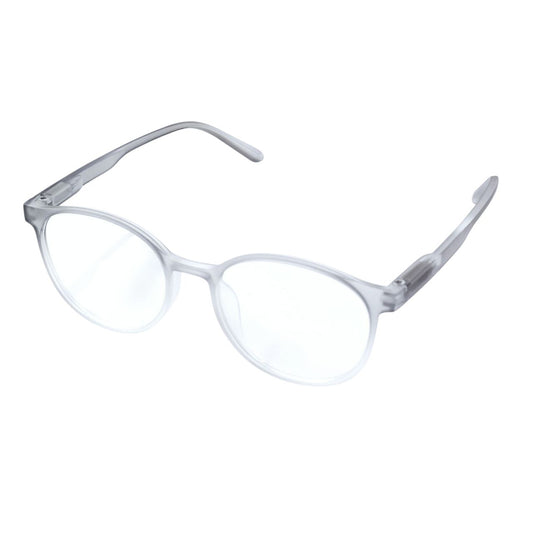 Transparent Grey Round Blue Light Glasses