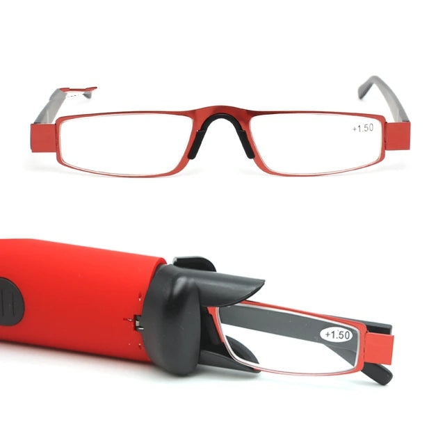 Red Portable Reading Glasses