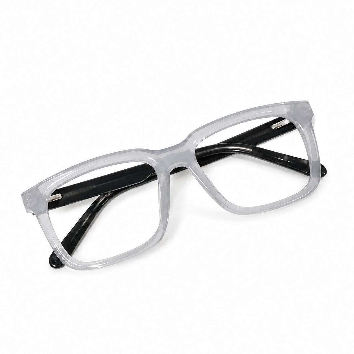 Square Ptosis Crutch Glasses Square Frame 143032 Size 50-19-148