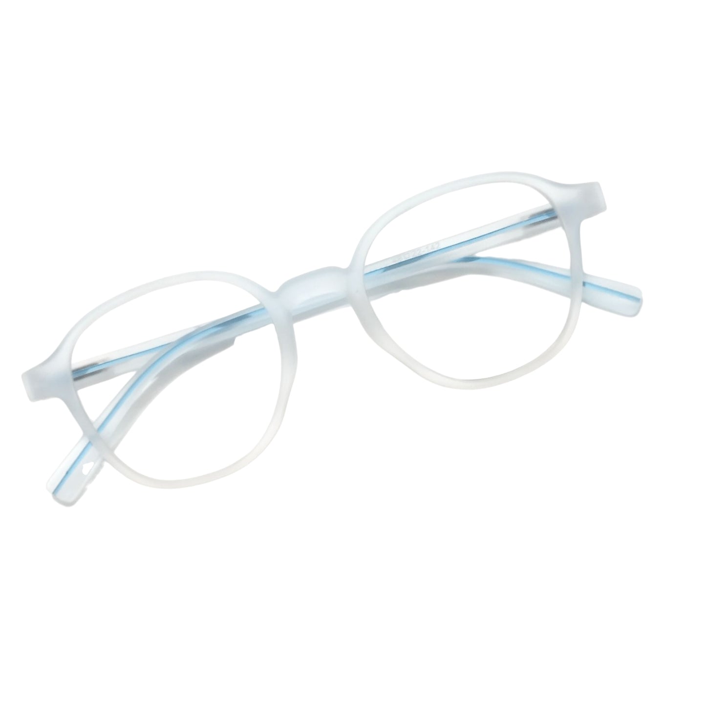 Geometric Round Transparent Anti Blue Light Glasses