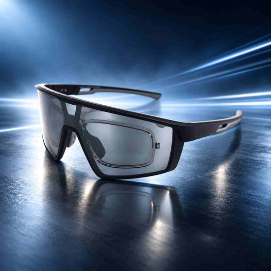 Polarized sports sunglasses with power and inner optical insert