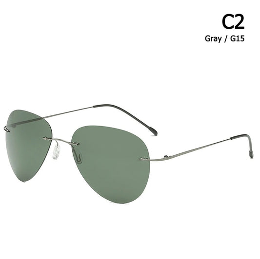 Raider Rimless Rimless Polarized Sunglasses – Glasses India Online