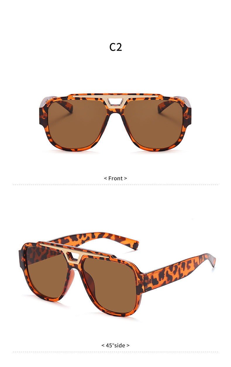 Chic Square-Frame UV400 Sunglasses - 2024 Fashion Trends with RX Customization