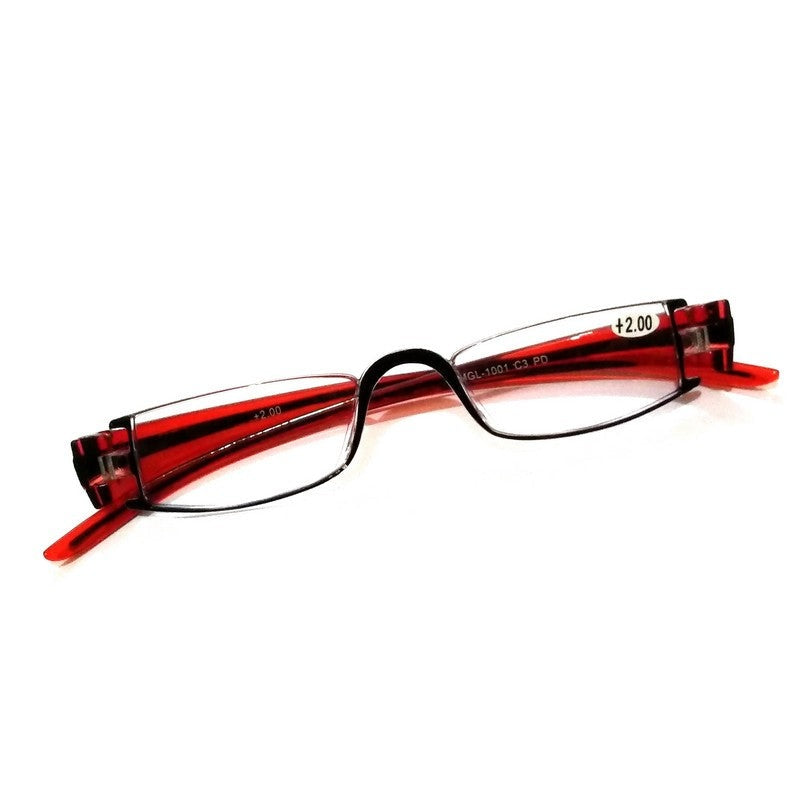 Red Reading Glasses Power + 200