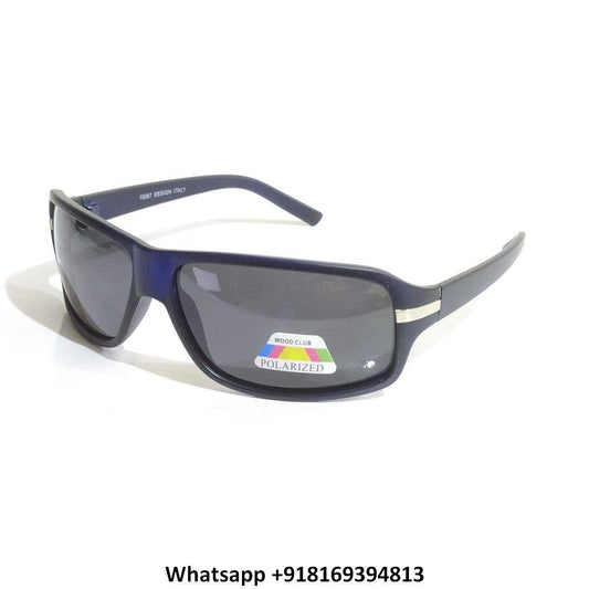 Wraparound Sports Polarized Sunglasses for Men and Women 10067BL