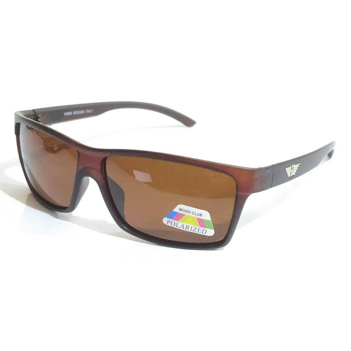 Wraparound Sports Polarized Sunglasses for Men and Women 10069BR