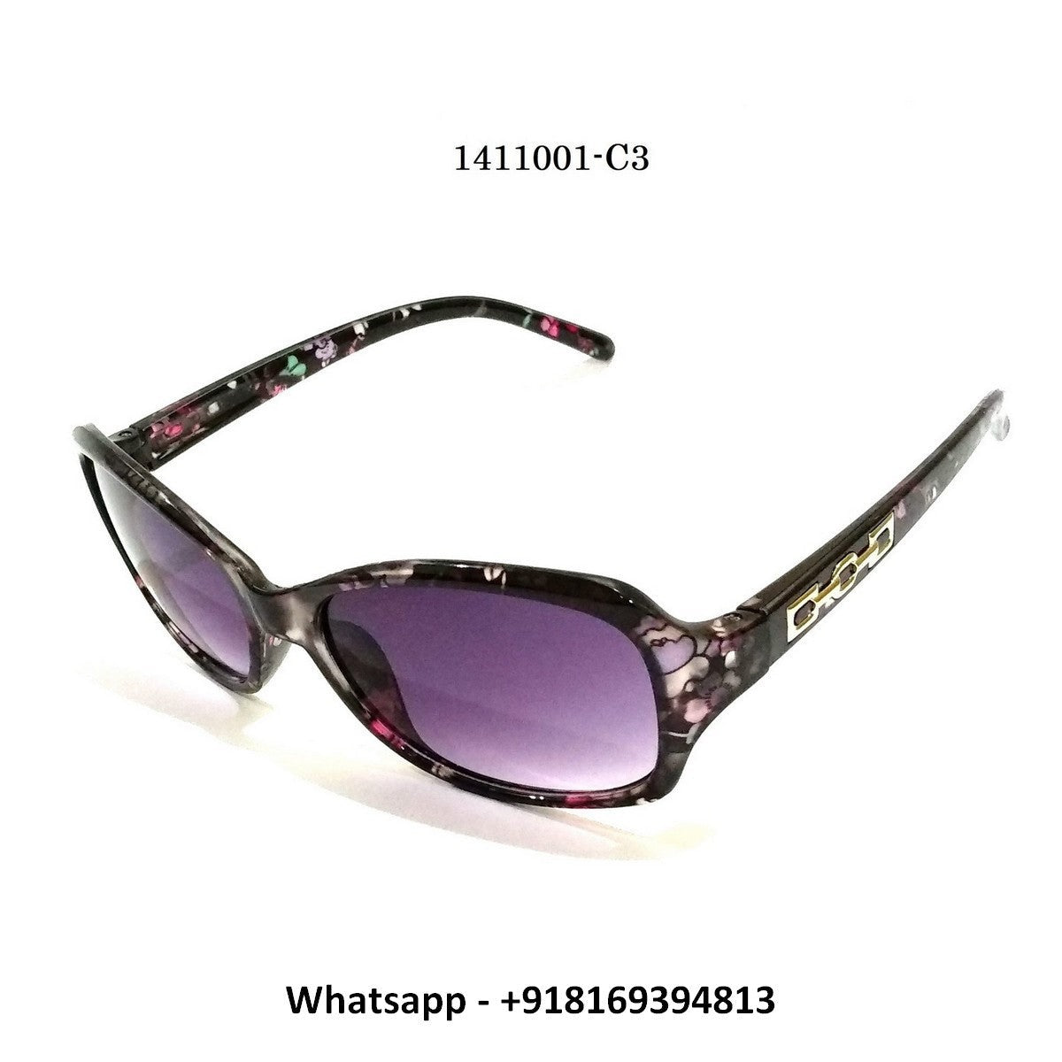 Floral Print Ladies Sunglasses for Women Model 1141001C3 - Glasses India Online