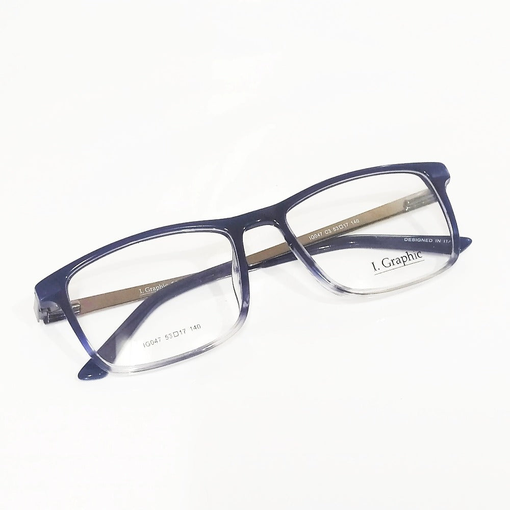Premium Acetate Frame Glasses with Metal Side IG047 Full Frame Spectacle Frames