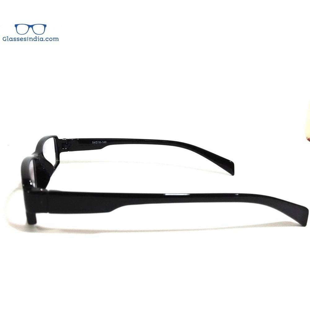 Black Computer Glasses with Anti Glare Coating 2077BK - Glasses India Online