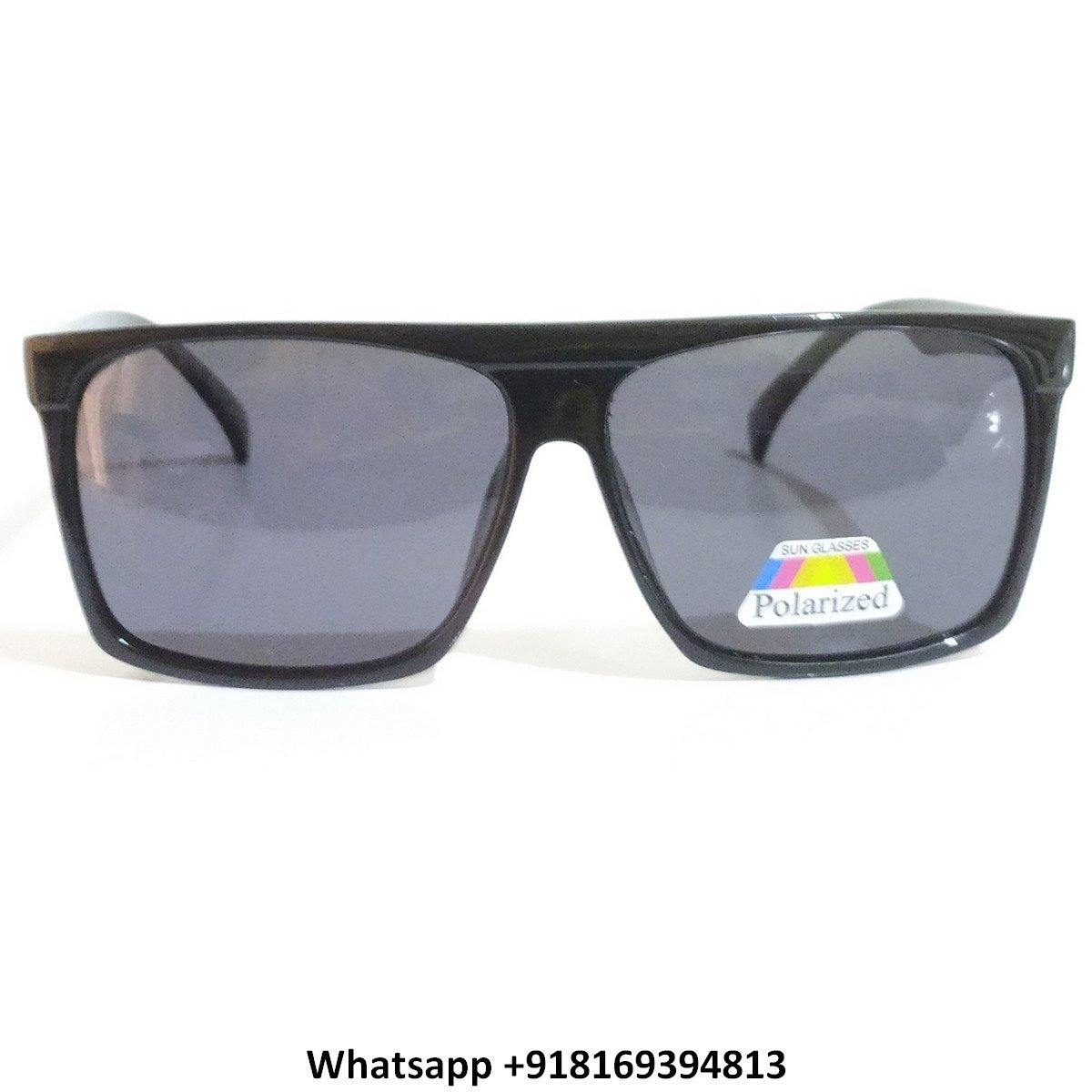 Trendy Square Polarized Sunglasses for Men and Women 2156BK - Glasses India Online
