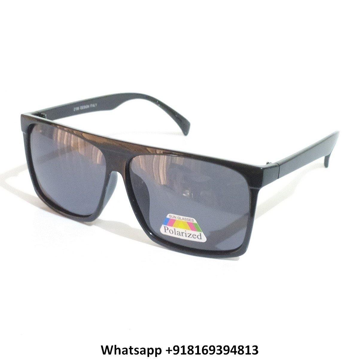 Trendy Square Polarized Sunglasses for Men and Women 2156BK