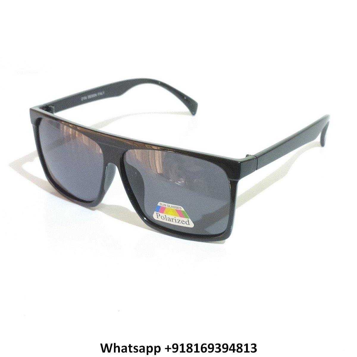 Trendy Square Polarized Sunglasses for Men and Women 2156BK - Glasses India Online