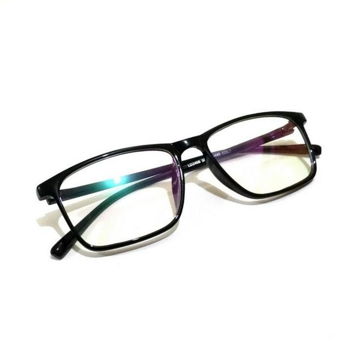 Blue Light Blocker Computer Glasses Anti Blue Ray Eyeglasses 2408BK - GlassesIndia