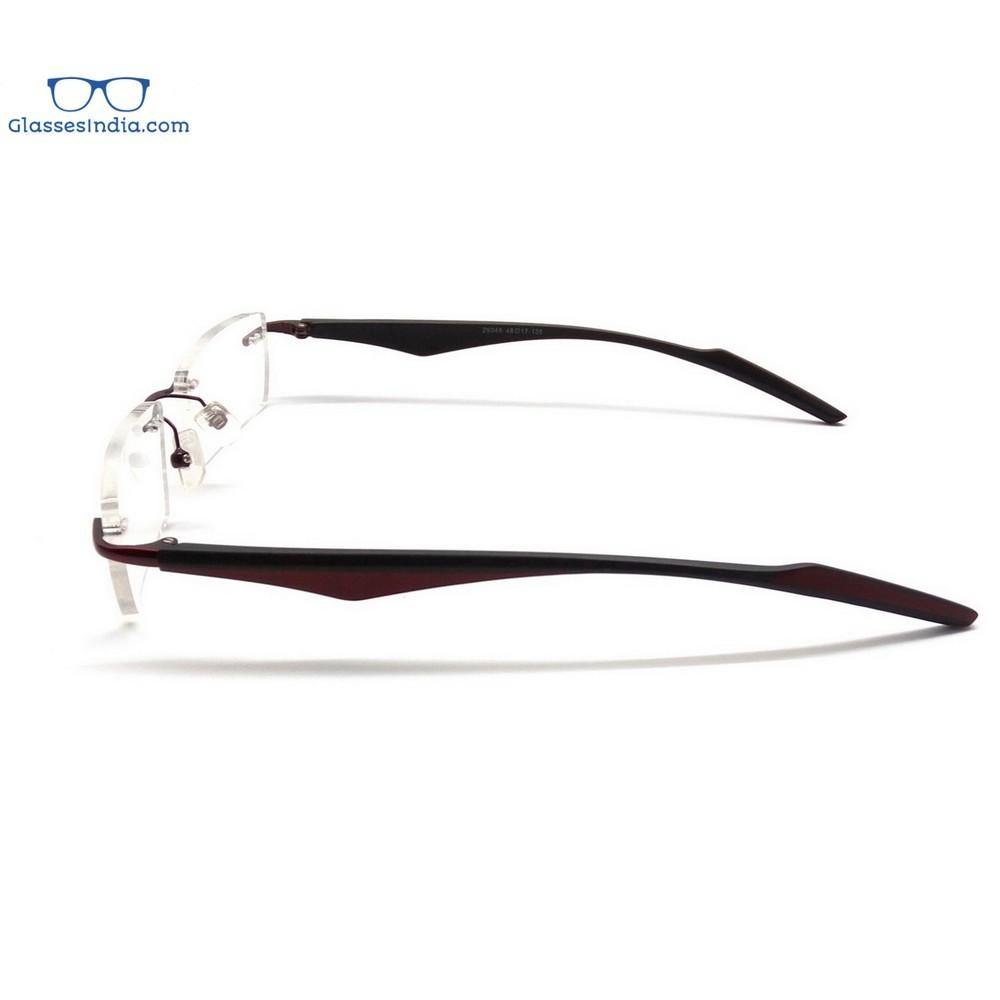 Black Rimless Blue Light Blocker Computer Glasses 29045BKRD - Glasses India Online