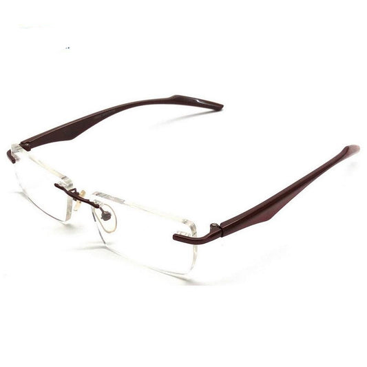 Brown Rimless Blue Light Blocker Computer Glasses 29045BR