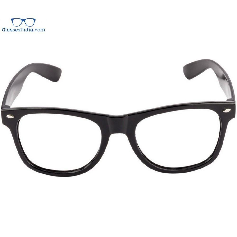 Black Computer Glasses with Anti Glare Coating WFBK - Glasses India Online