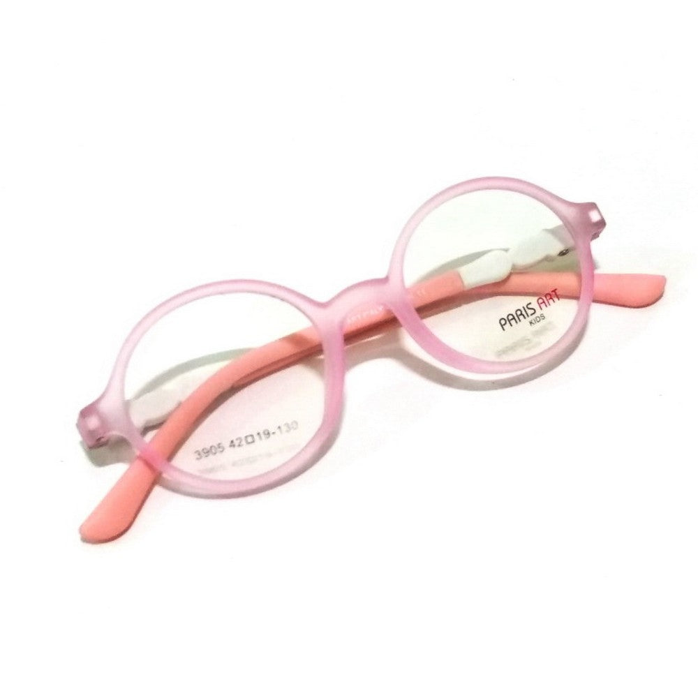Premium Pink Kids Spectacle Frames Round Glasses for Kids 4 to 8 Years Old Age