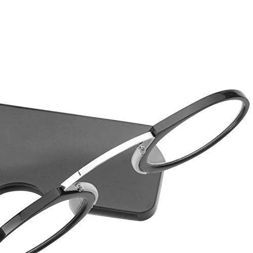 Unisex Nose Reading Glasses without side temples/arms with Pod Case, credit card size Power +1.50 - Glasses India Online