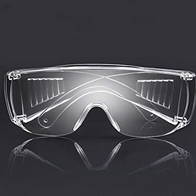 Protective Safety Goggles Clear Lens Wide-Vision Adjustable Chemical Splash Lightweight Protective Eyeglass with Clear Lens for Lab