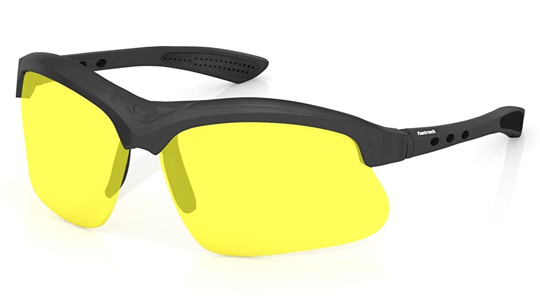 Fastrack Yellow Lens Wraparound Sports Sunglasses