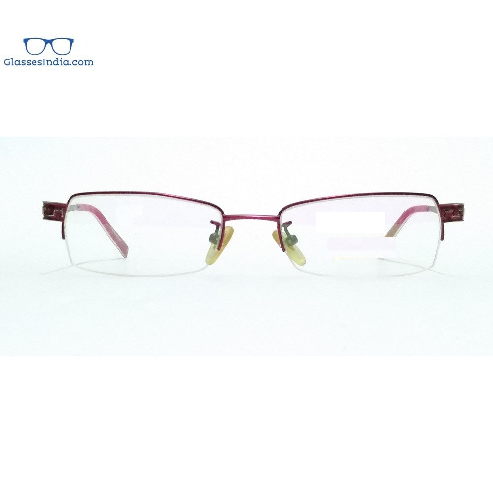 Pink Designer Supra Half Rimless Blue Light Blocker Computer Glasses for Women 5610PK