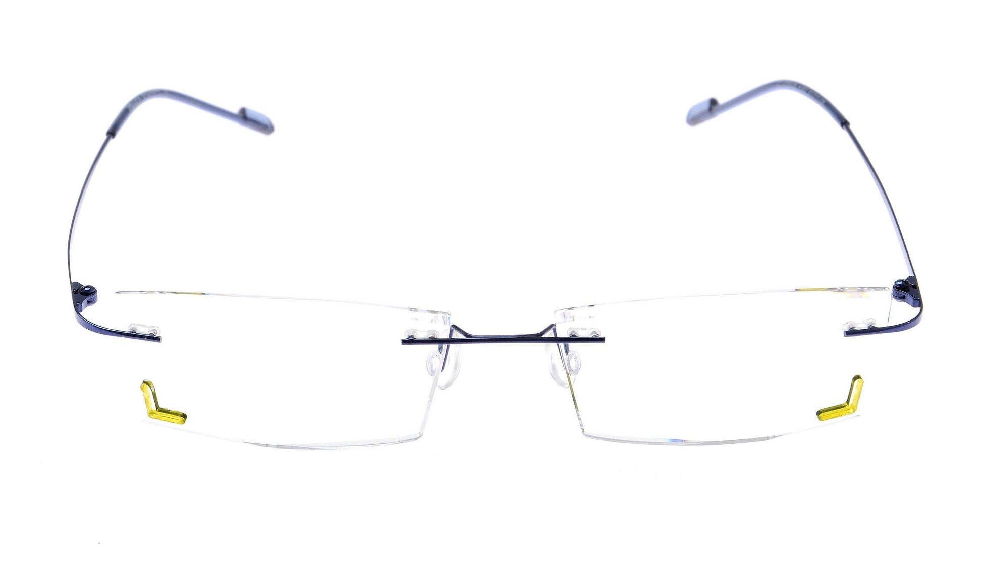 Buy Designer Party Eyewear Rimless Spectacle Frame with Anti Glare Computer Glasses - Glasses India Online in India