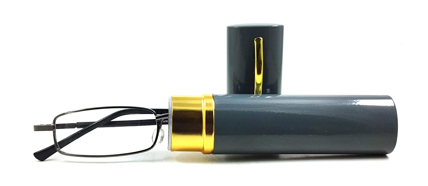 Compact Metal Pen Type Tube Reading Glasses for Men and Women