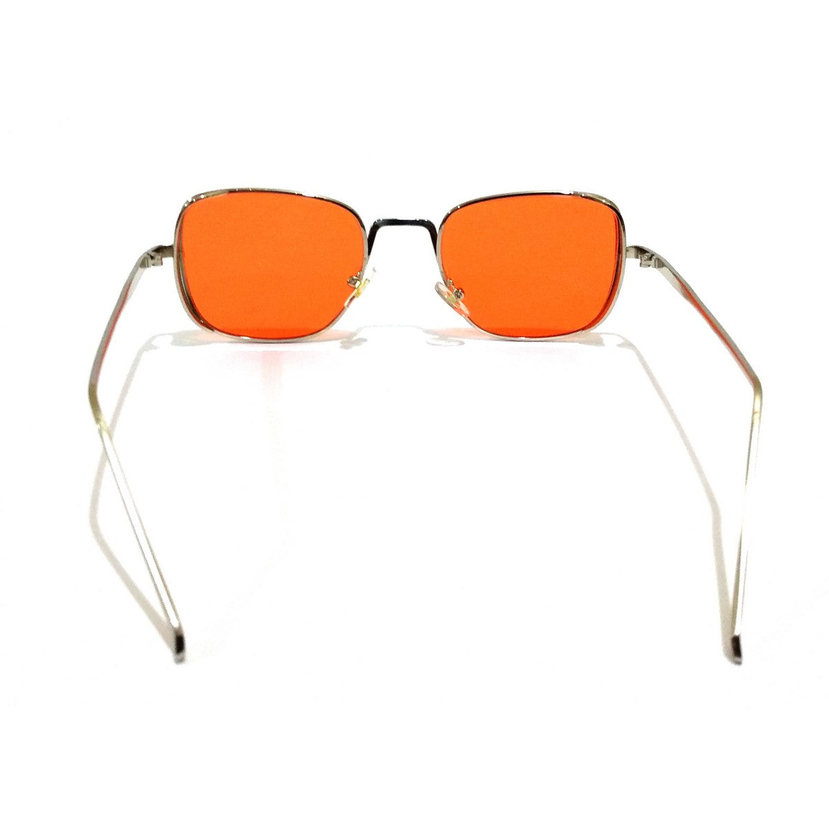 Kabir Singh Style Silver Sunglasses Orange Lens