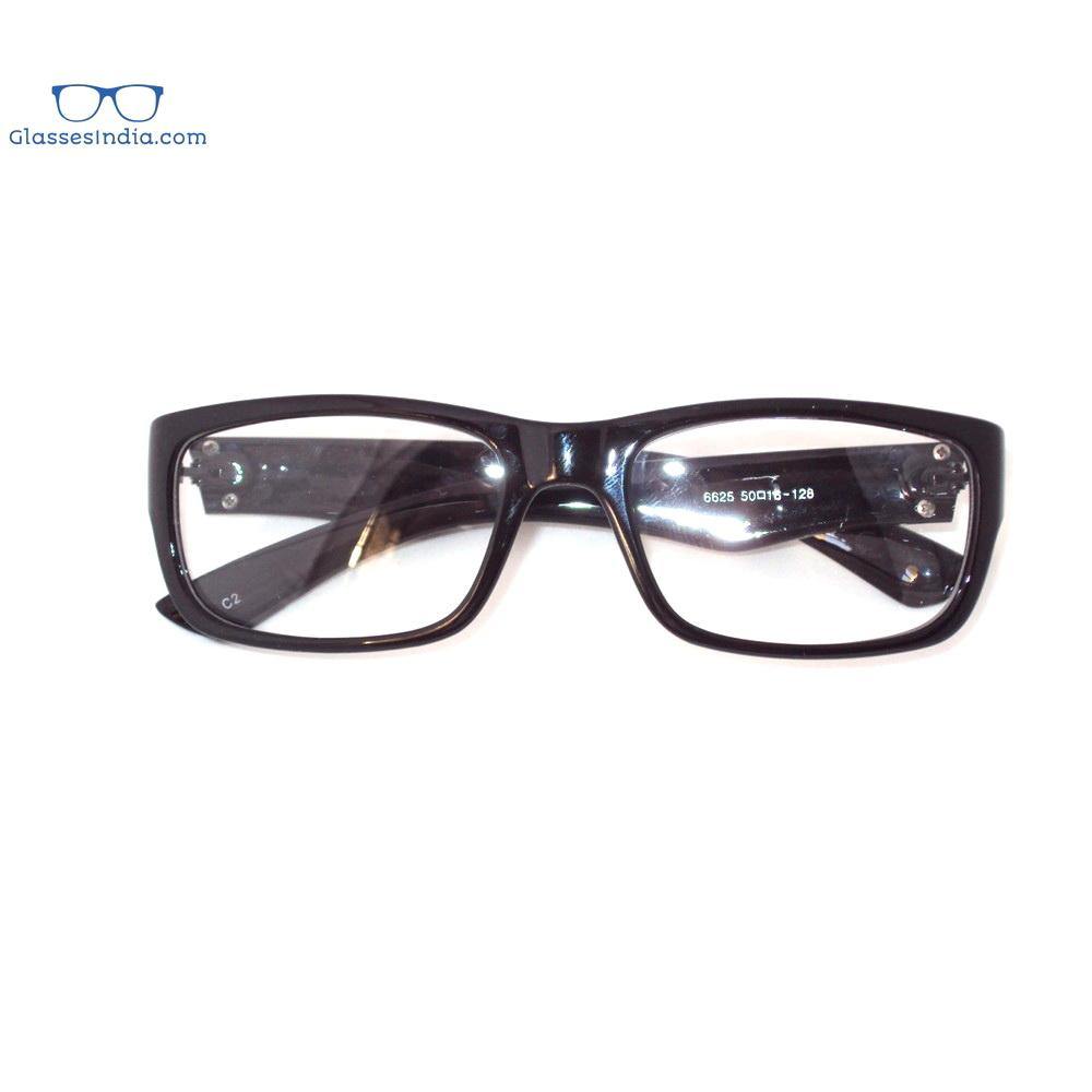 Black Computer Glasses with Anti Glare Coating 6625Bk - Glasses India Online