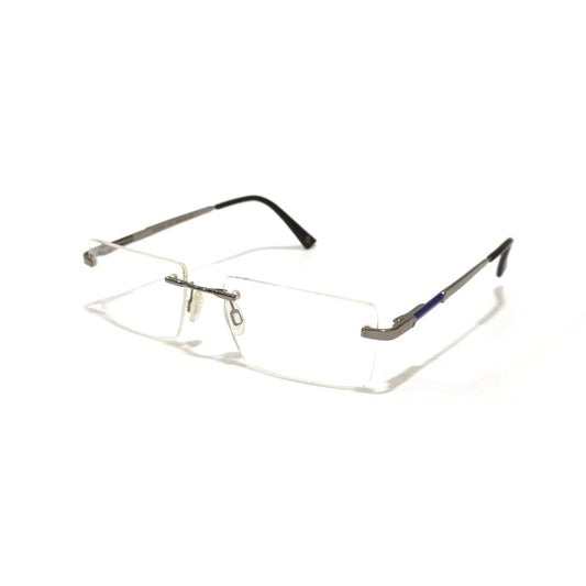 Grey Rimless Blue Light Blocker Computer Glasses 7073GM