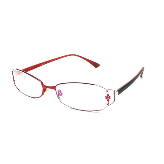 Red Designer Full Frame Blue Light Blocker Computer Glasses for Women 8073RD