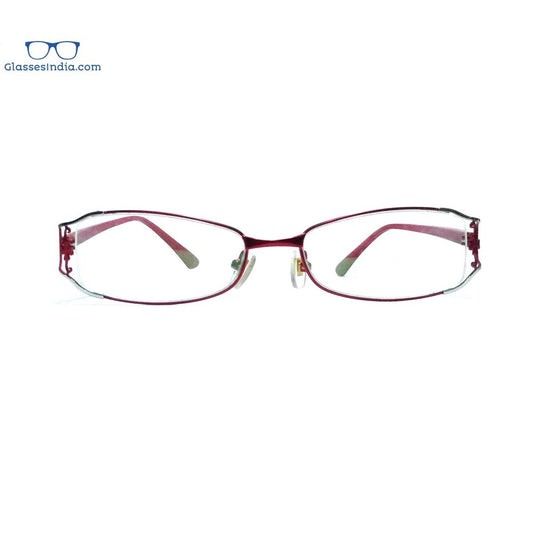 Red Designer Full Frame Blue Light Blocker Computer Glasses for Women 8073RD