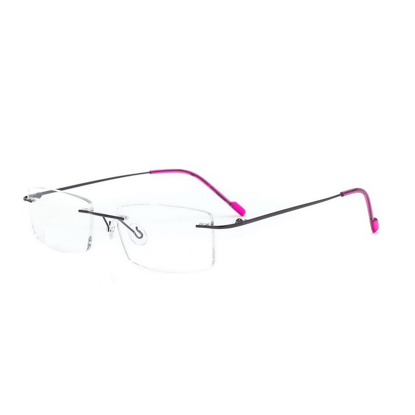 Classy Rectangle Rimless Glasses for Men and Women