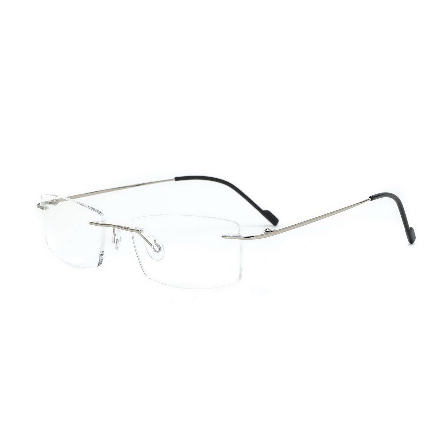 Classy Rectangle Rimless Glasses for Men and Women