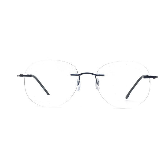 Round Rimless Glasses For Women Men Frameless Spectacle Frames
