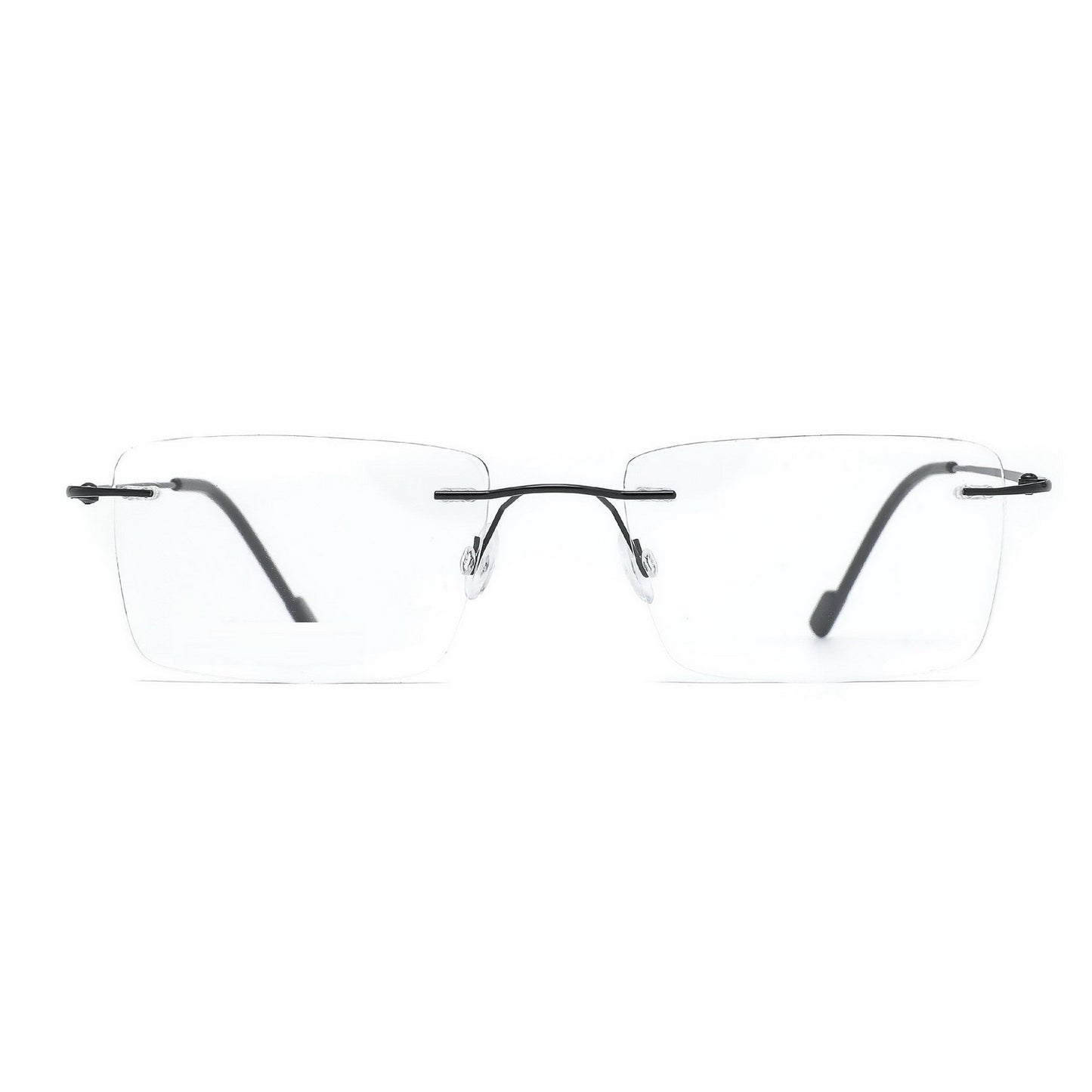 Rectangle Rimless Glasses For Men Women Frameless Eyewear Chashma