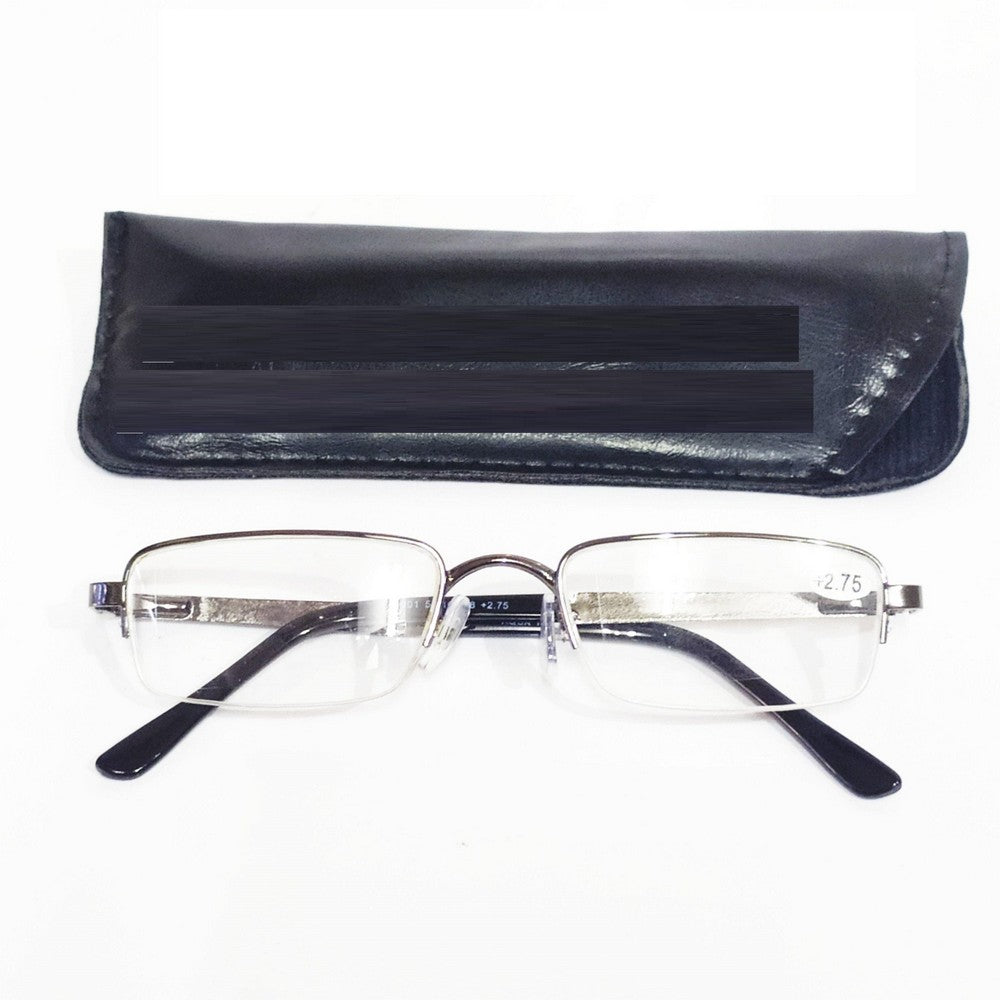 Metal Supra Reading Glasses for Men Women With Pocket Clip 9001