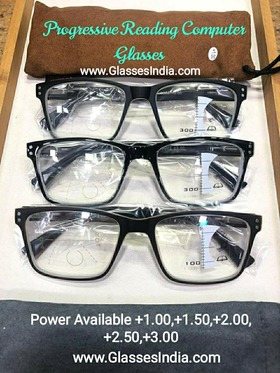 Blue Light Block Progressive Multifocal Computer Reading Glasses for Men Women
