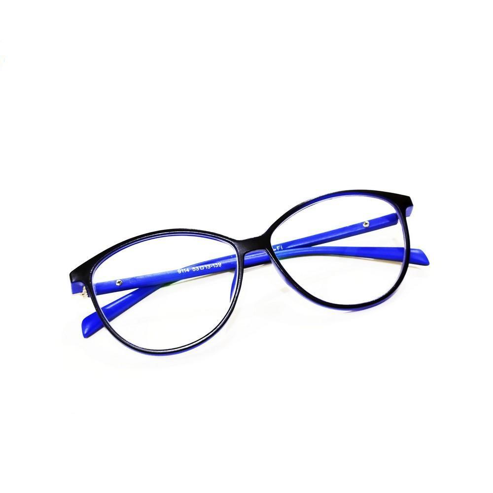 Blue Computer Glasses with Anti Glare Coating 9114BL - Glasses India Online