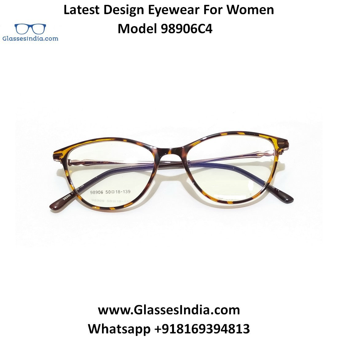 Trendy Designer Glasses for Women 98906C4 - Glasses India Online